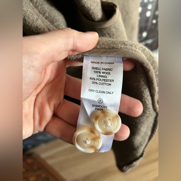 NWOT Quince 100% Merino Wool Shirt Jacket in Heather Elm - Picture 4 of 6